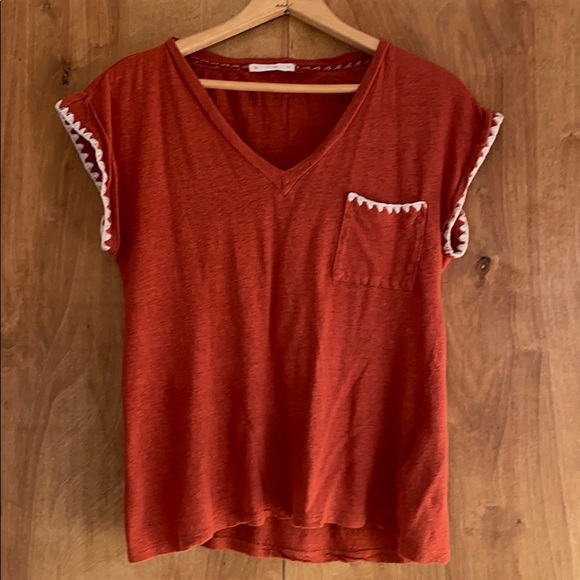 ACOS&A Tops - ACOS&A Rust Linen shirt
